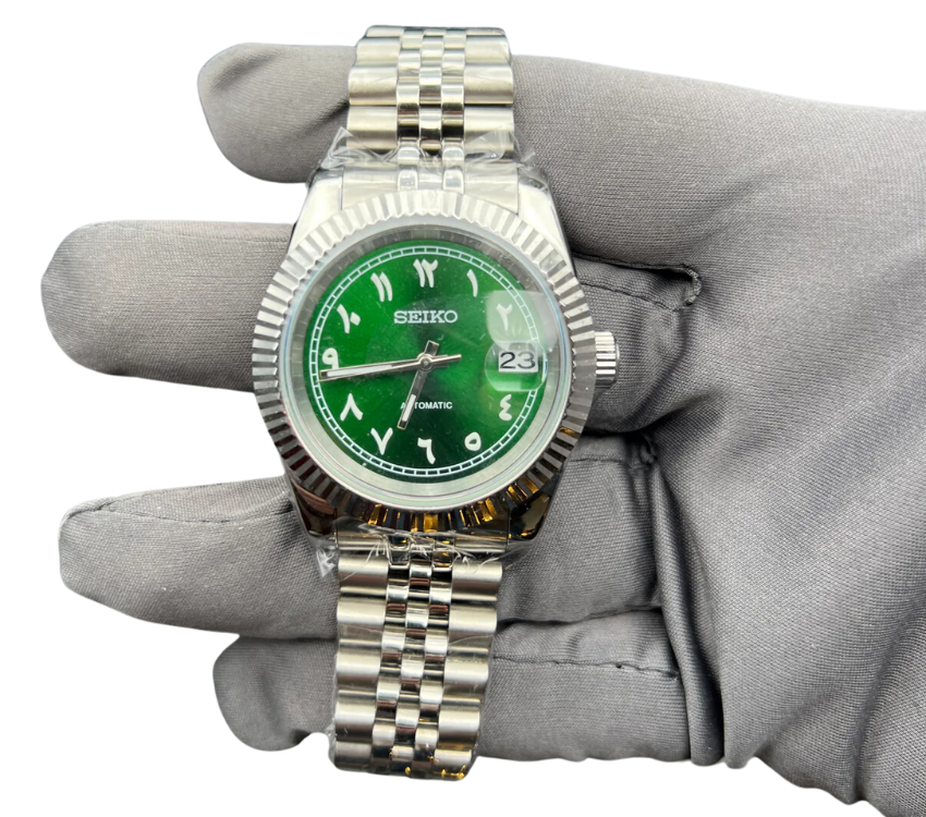 Seiko DJ Green Arabic Dial - G-custom