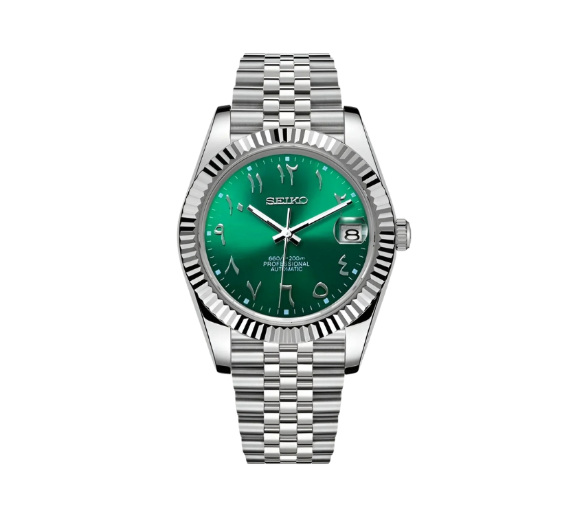 Seiko Green Arabic Dial - G-custom