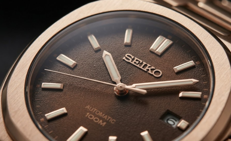 montre seiko nautiko rose